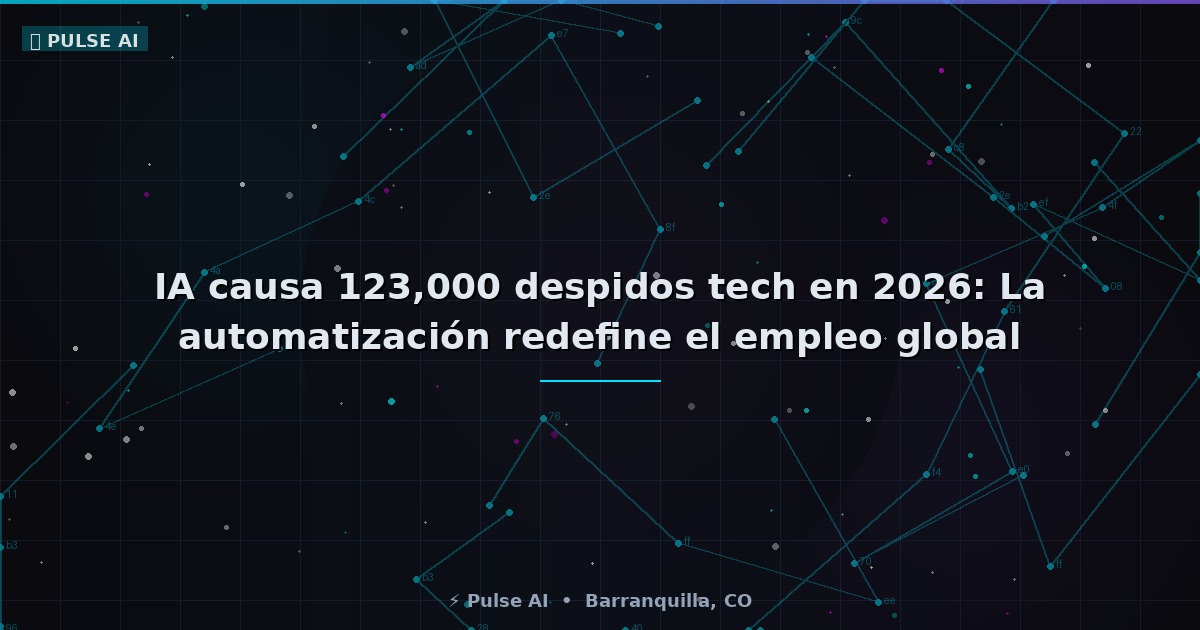IA causa 123,000 despidos tech en 2026 — ahora es la razón #1 de recortes globales